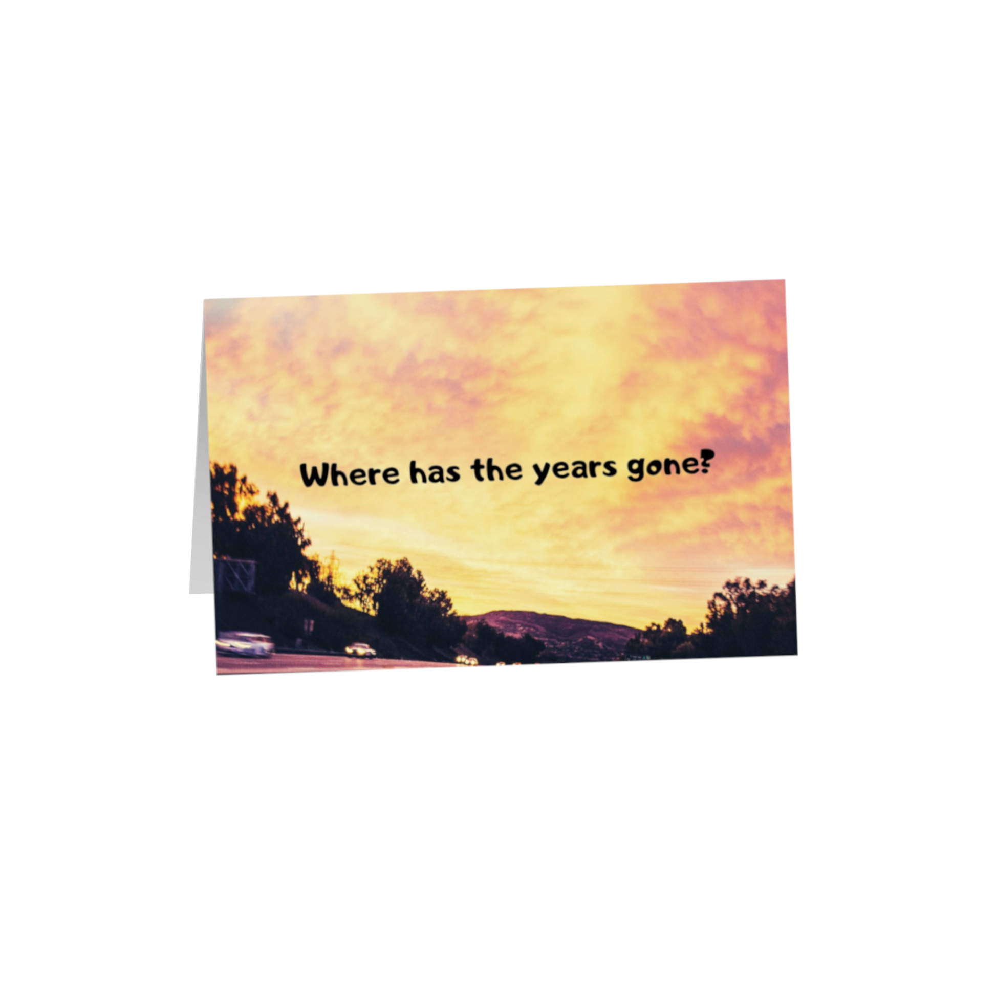 Where has the years 8.5x5.5 Greeting Card