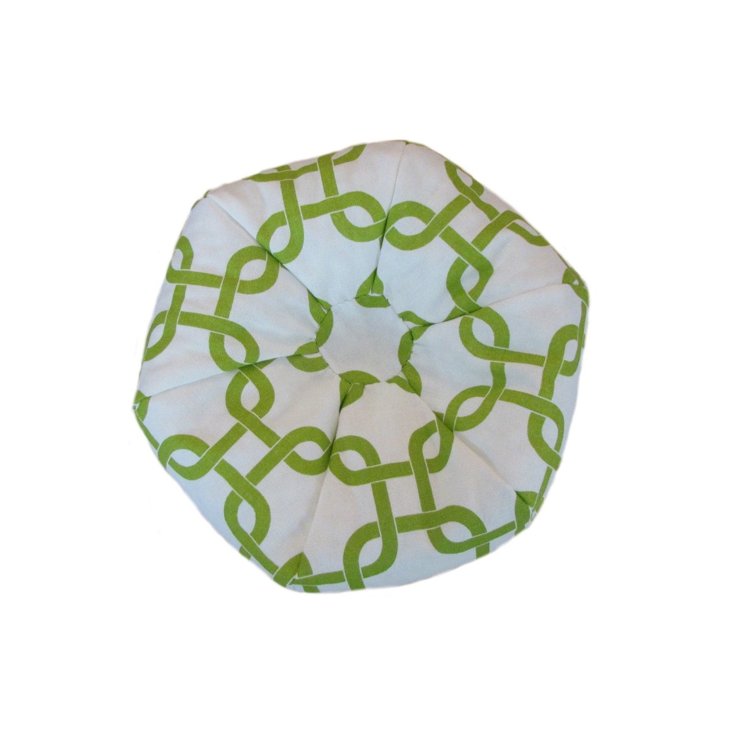 White Green Chain Link Doll Bean Bag Chair for 18-inch dolls without doll 