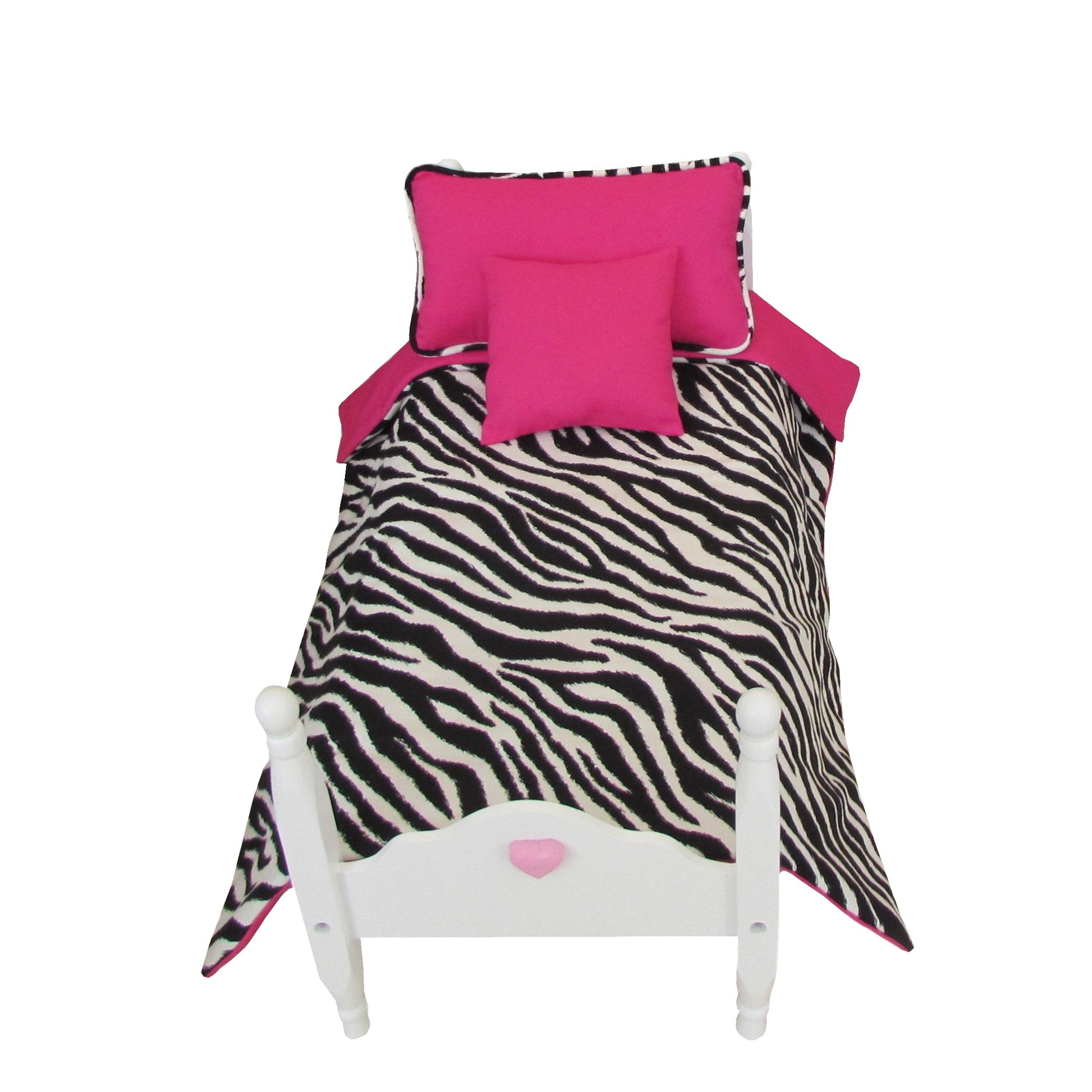 Zebra Doll Comforter Set for 18-inch dolls