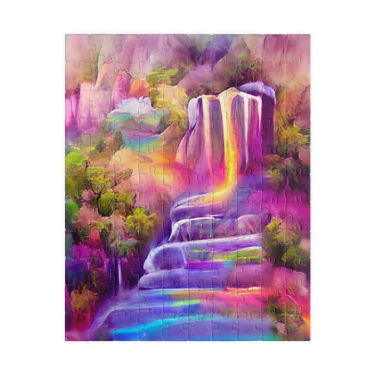 Watercolor Waterfall Puzzle