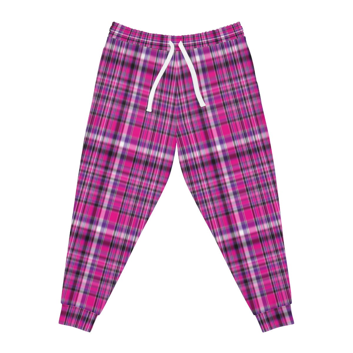 Pink and Purple Plaid Joggers