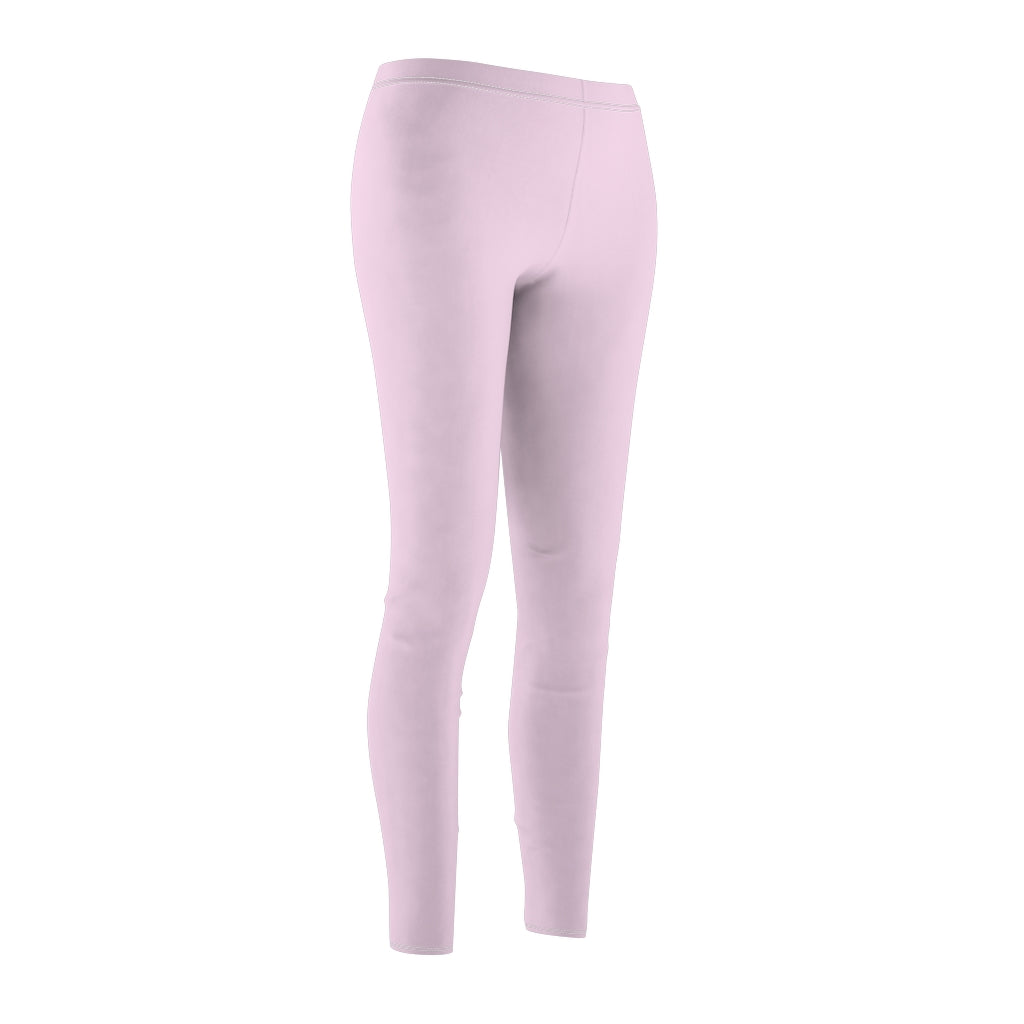 Light Magenta-Pink Casual Leggings