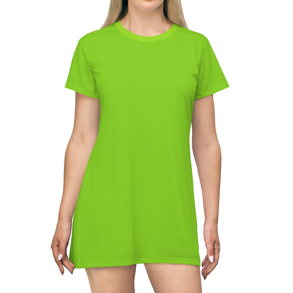Lime Shock T-shirt Dress