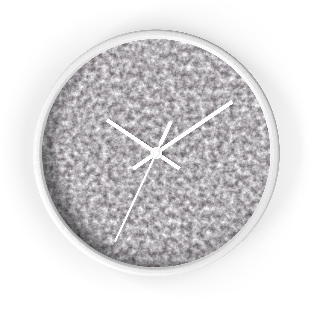 Gray and White Clouds Wall Clock