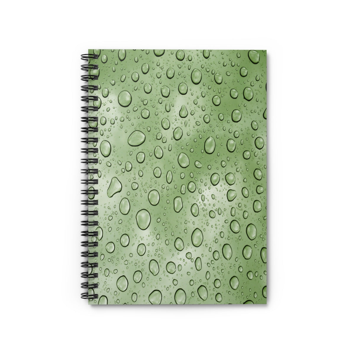 Green Spiral Ruled Line Notebook