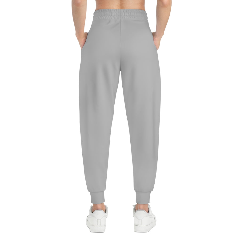 F21 Silver Joggers with Model Back