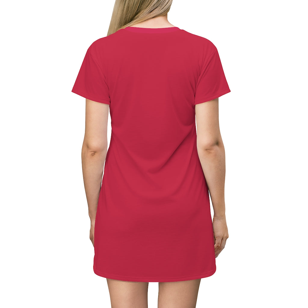 True Red T-shirt Dress