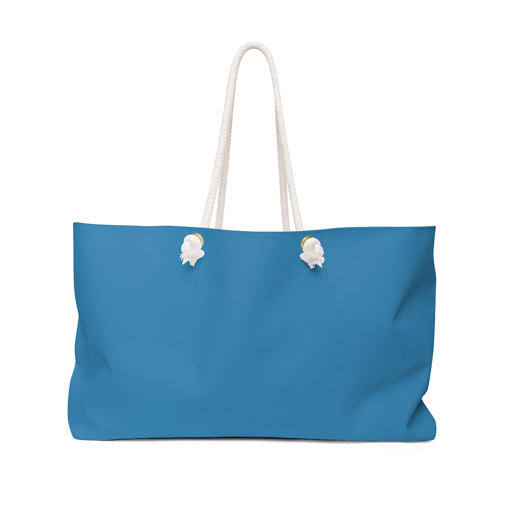 Solid Turquoise Weekender Bag