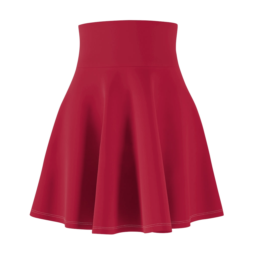 Solid Red Skater Skirt