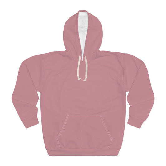 Solid Light Pink Unisex Pullover Hoodie