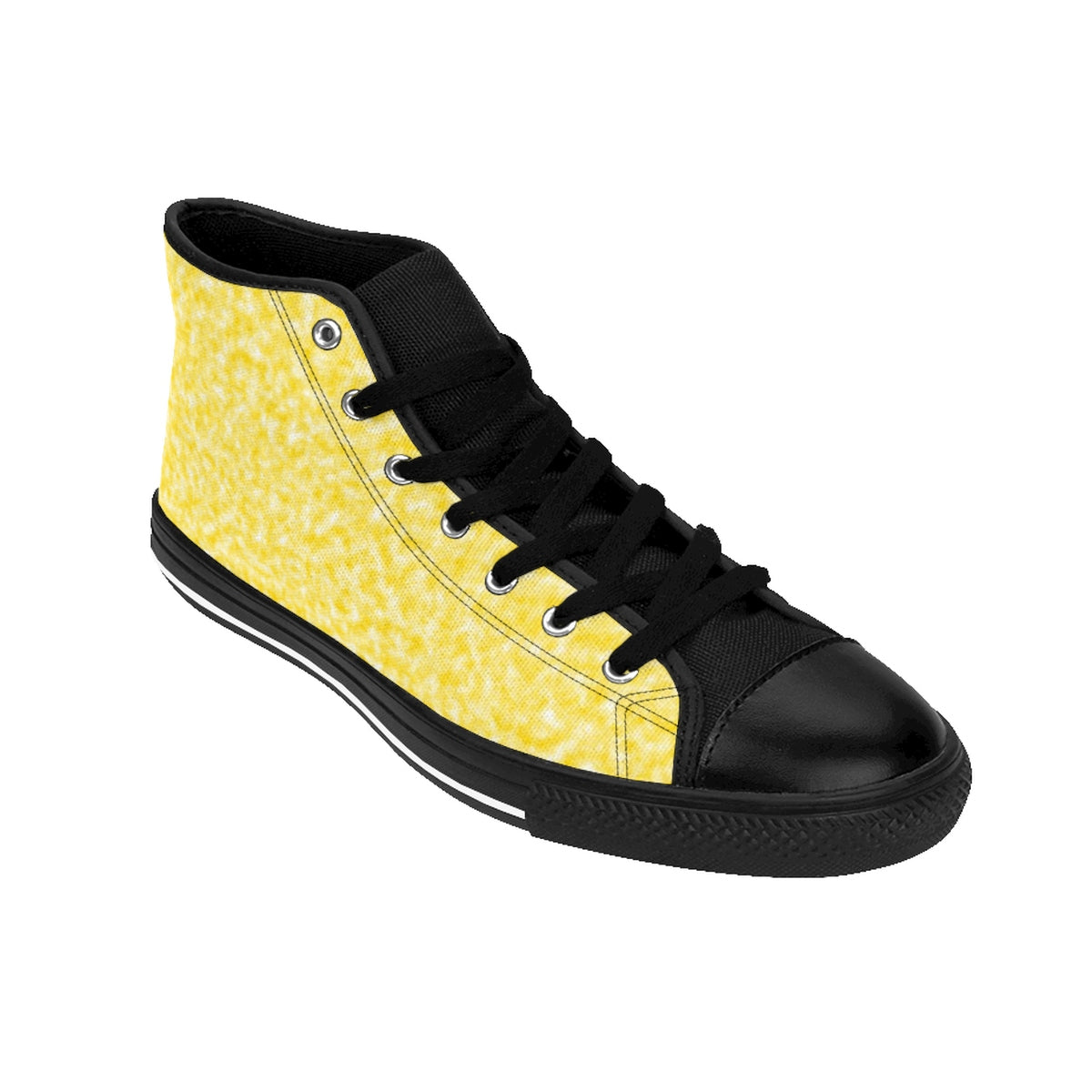 Gold and White Clouds Women's Classic Sneakers