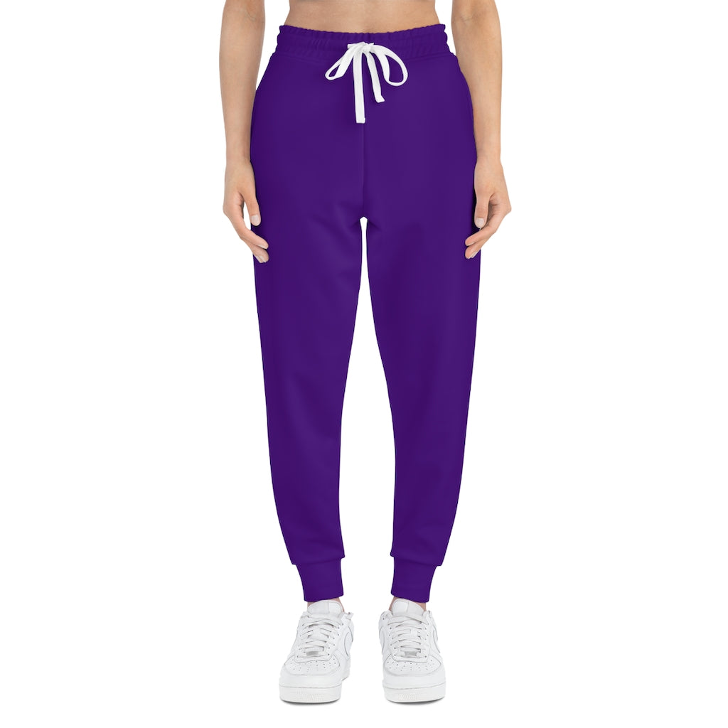 F21 Indigo Joggers with Model Front