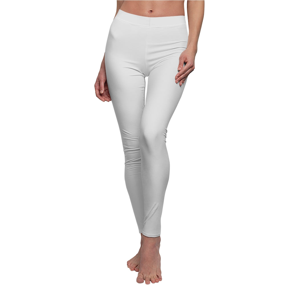 CH Arctic White Casual Leggings with Model Front