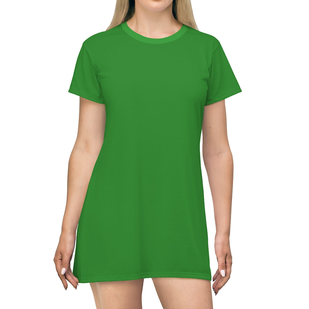 Forest Green T-shirt Dress