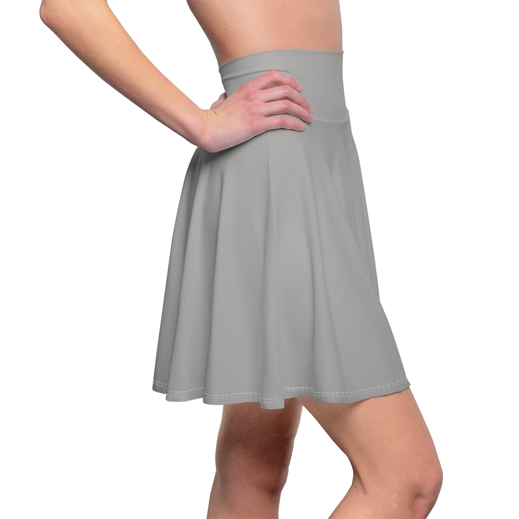 Solid Heather Grey Skater Skirt