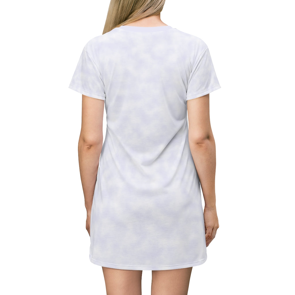 Lavender Clouds T-shirt Dress