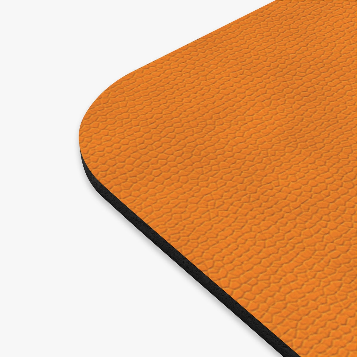 Orange Leather Print Rectangle Mouse Pad