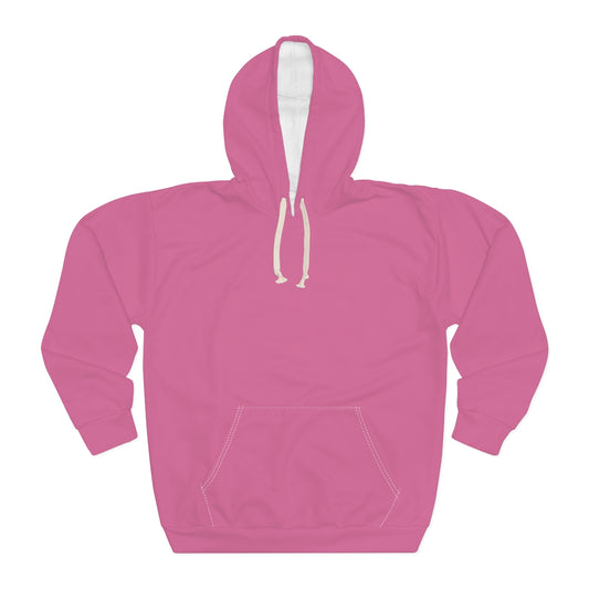 Solid Hot Pink Unisex Pullover Hoodie