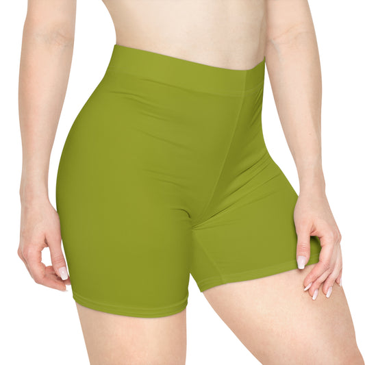 Lime Women's Biker Shorts
