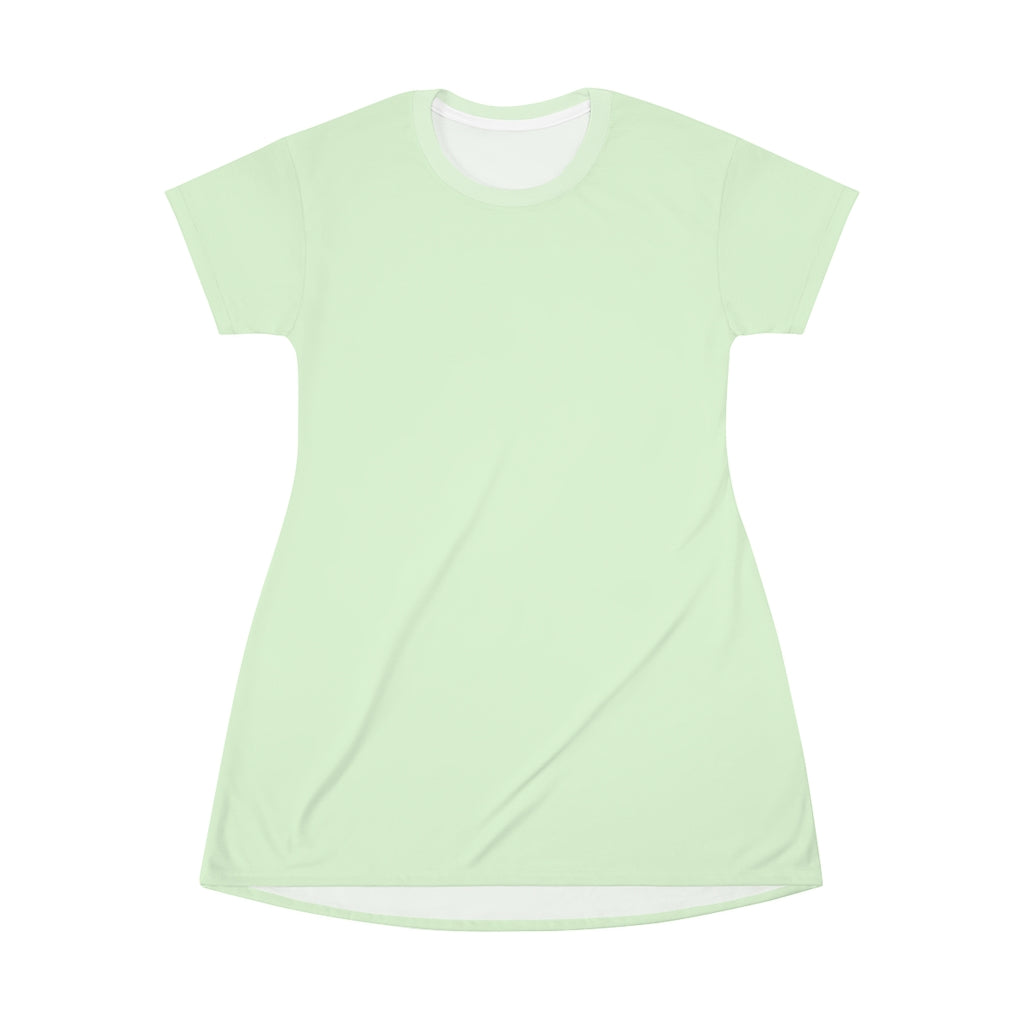 Pale Green T-shirt Dress