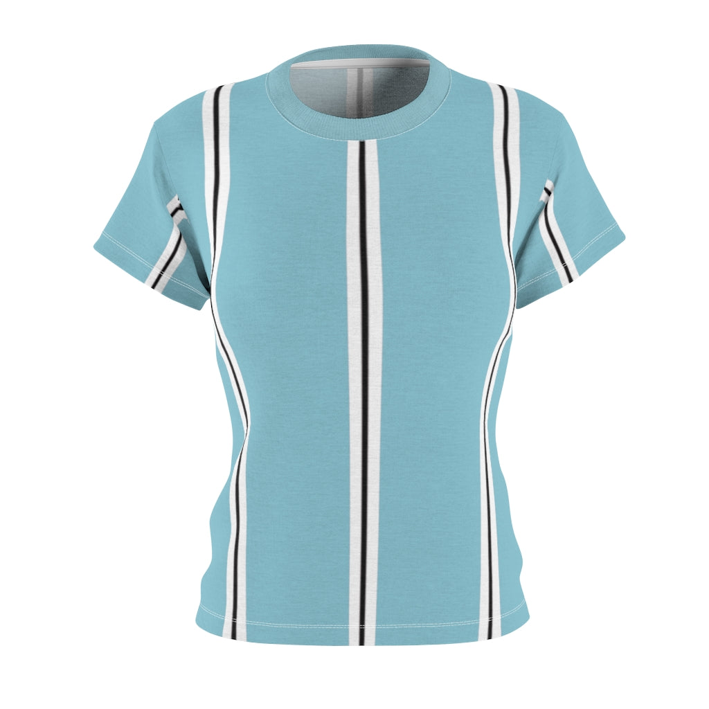 Solid Cancun BW Stripes Women's Tee