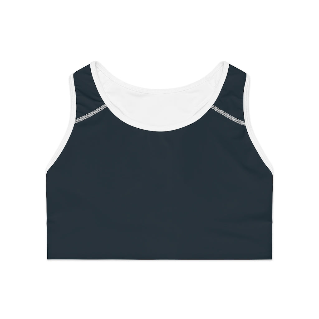CH New French Navy Sports Bra Front Flat