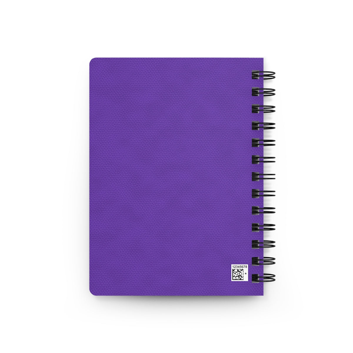 Violet Leather Print Spiral Bound Journal