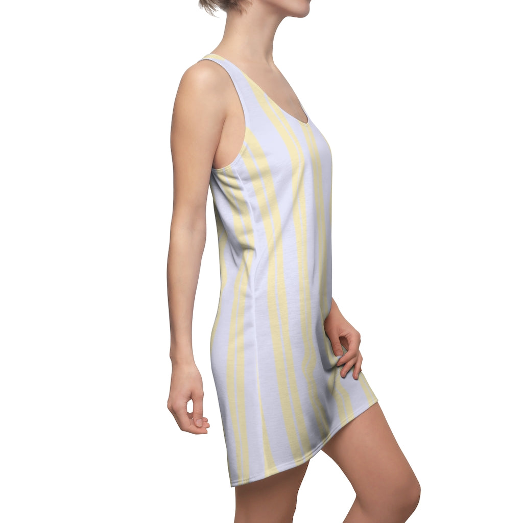Lavender LM Stripes T-shirt Dress