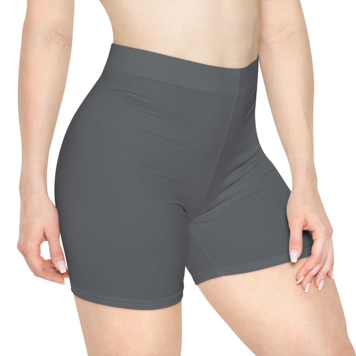 Dark Gray Women's Biker Shorts