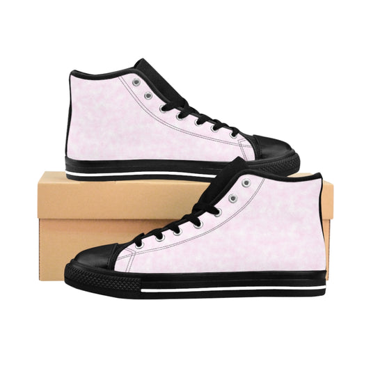 Light Magenta-Pink Clouds Women's High-top Sneakers