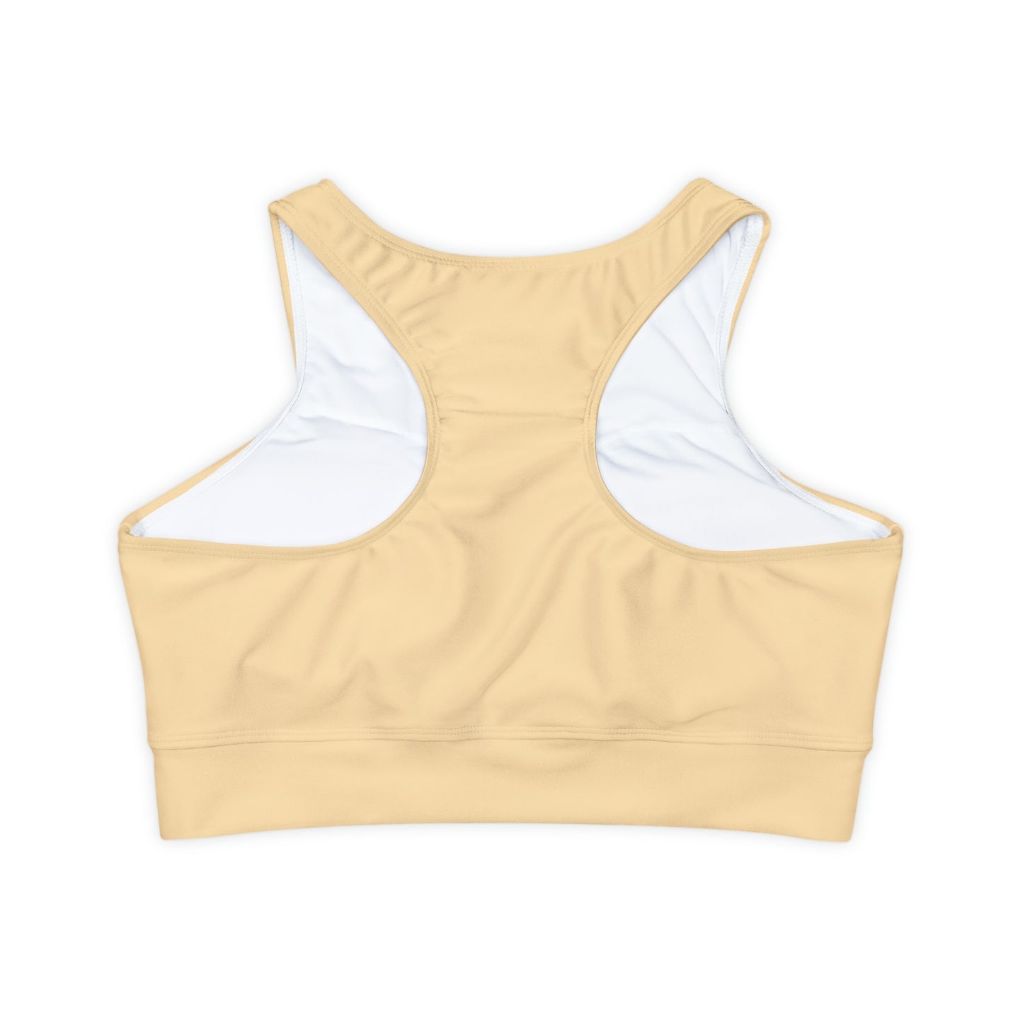 Peach Fully Lined, Padded Sports Bra