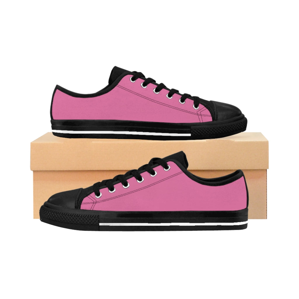 Solid Hot Pink Women's Sneakers