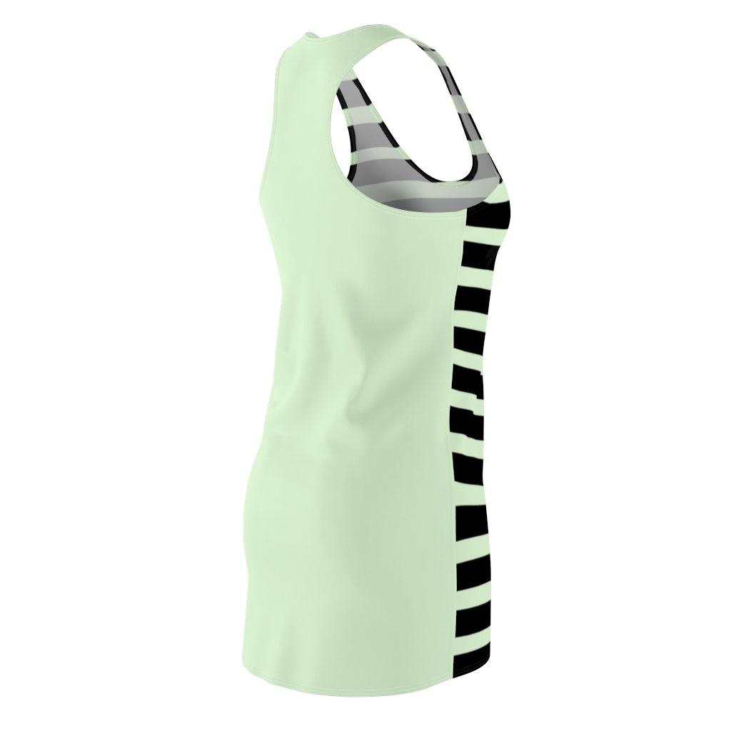 Pale Green BLH Stripes Racerback Dress