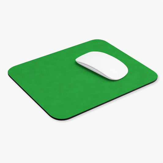 Bright Green Leather Print Rectangle Mouse Pad